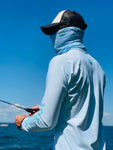 Shorepilot Men's Rash Guard - Light Blue